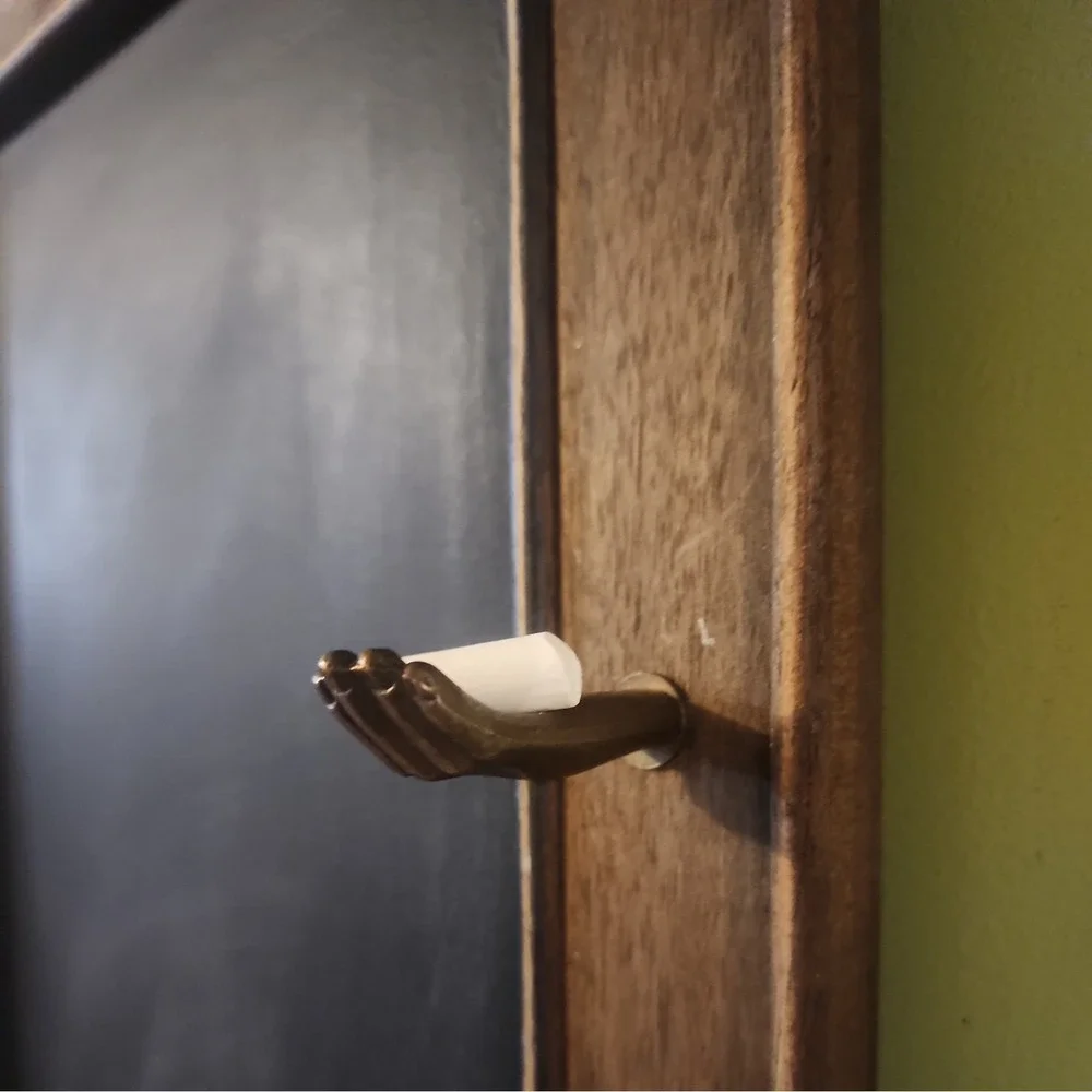 Handmade Painted Chalkboard rustic Wood Frame Farmhouse tiny ✋️holds chalk